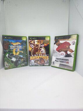 XBOX games used Hot Wheels - Cabela's - Tiger Woods 06